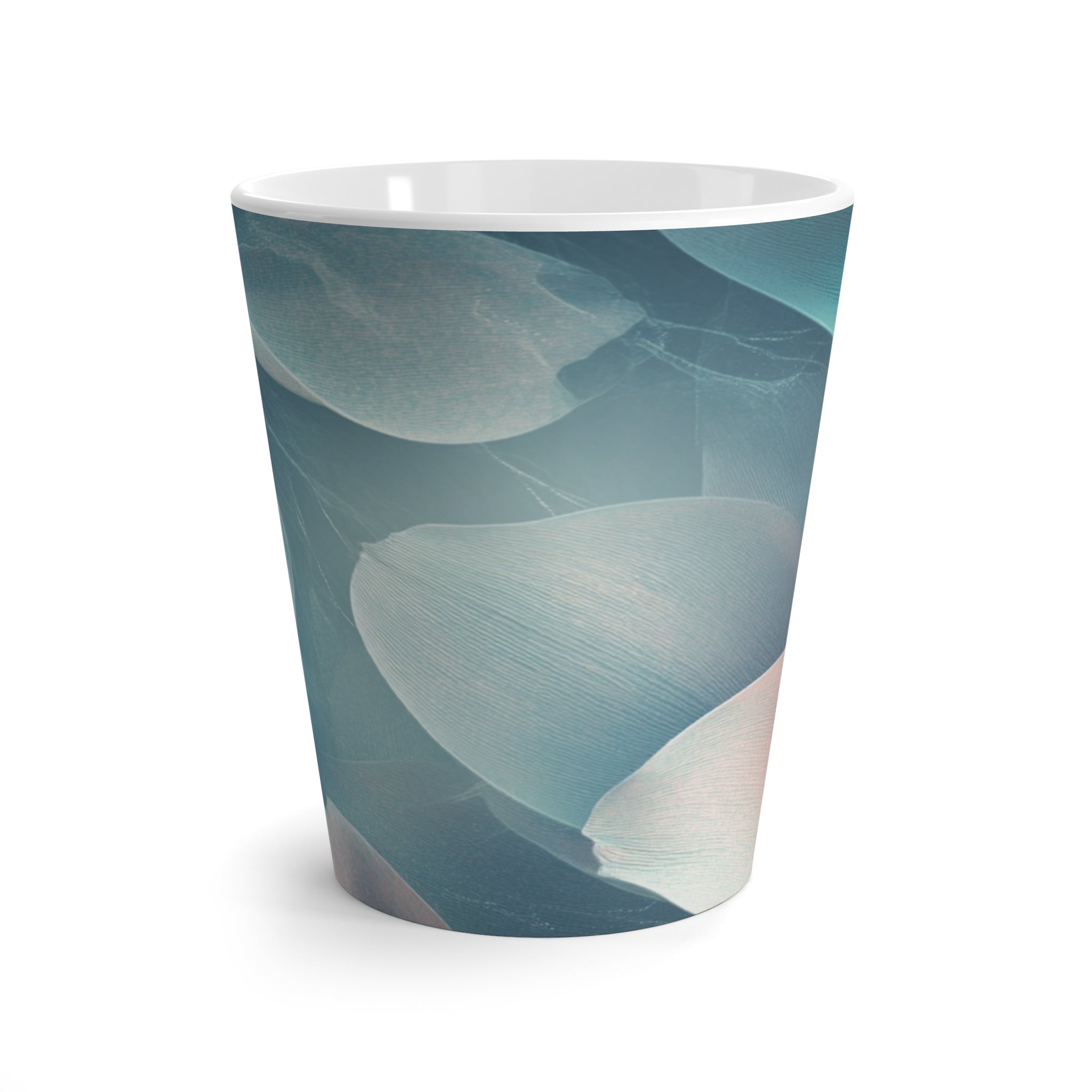 Whispering Petals Latte Mug: Elegance in Every Sip