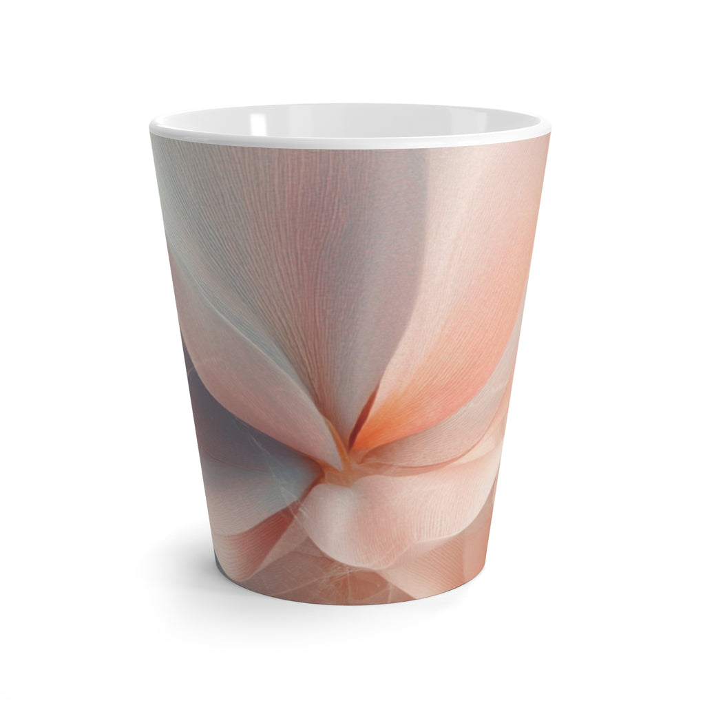 Blushing Blooms Latte Mug: A Touch of Radiance